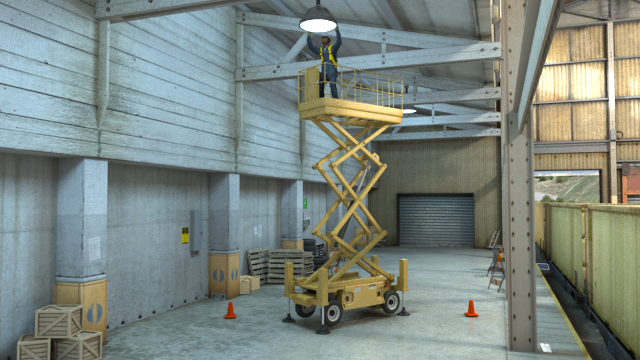 warehouse accident safety Platform Training Convergence Video  Safety Work  Aerial