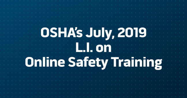 Image about OSHA Letter of Interpretation on Online Safety Training